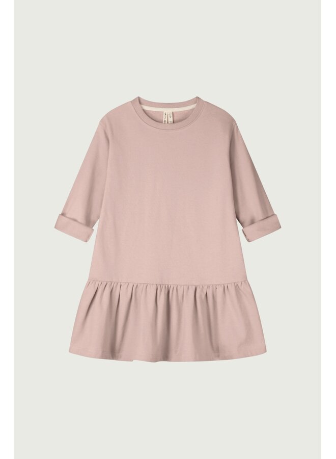 Gray Label | l/s frill dress gots | faded pink
