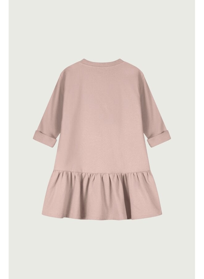 Gray Label | l/s frill dress gots | faded pink