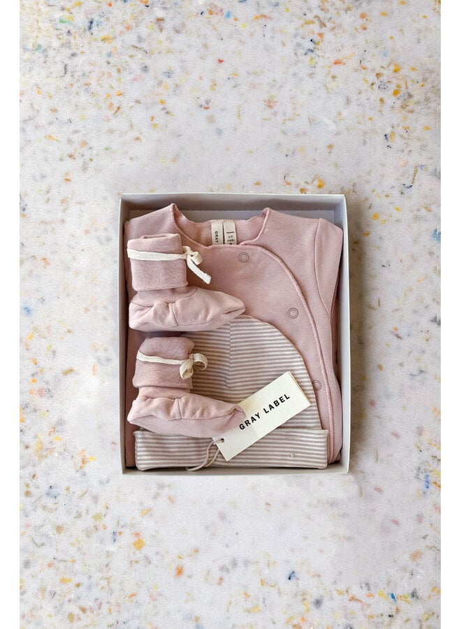 Gray Label | baby gift set | 2 | faded pink