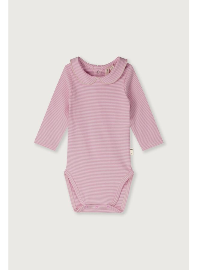 Gray Label | baby collar onesie gots | bubblegum - cream