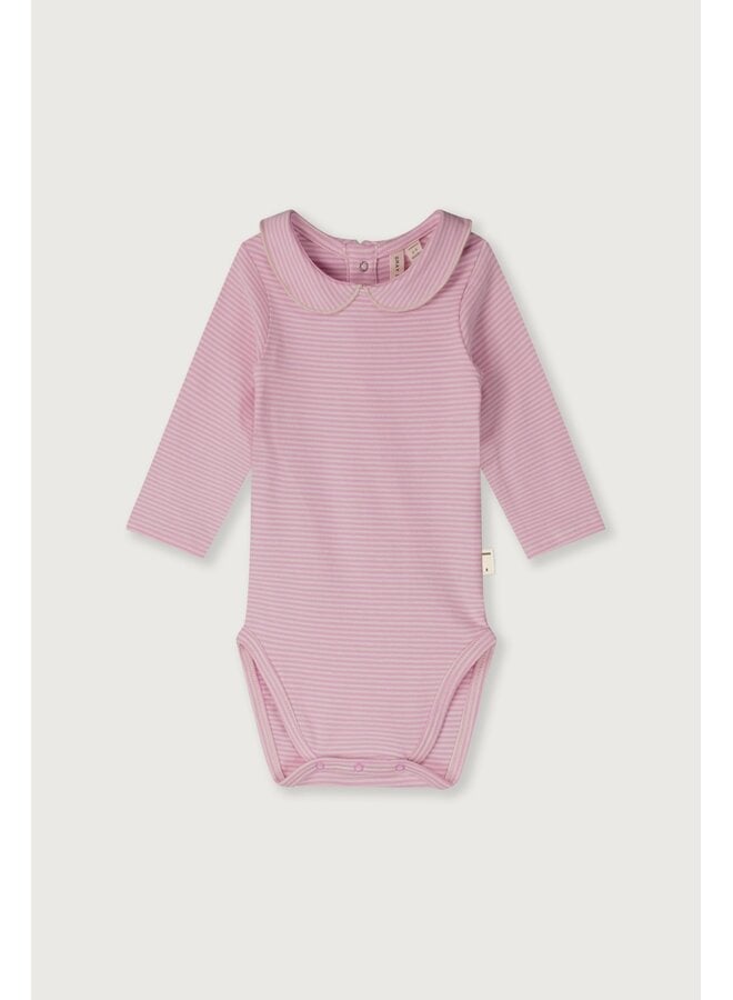 Gray Label | baby collar onesie gots | bubblegum - cream