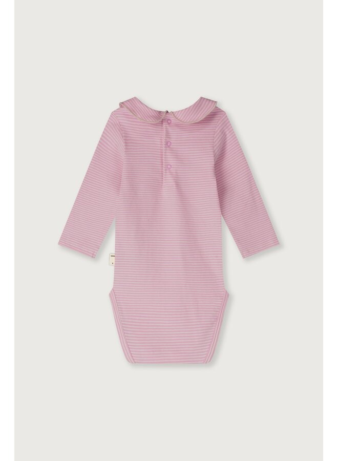 Gray Label | baby collar onesie gots | bubblegum - cream
