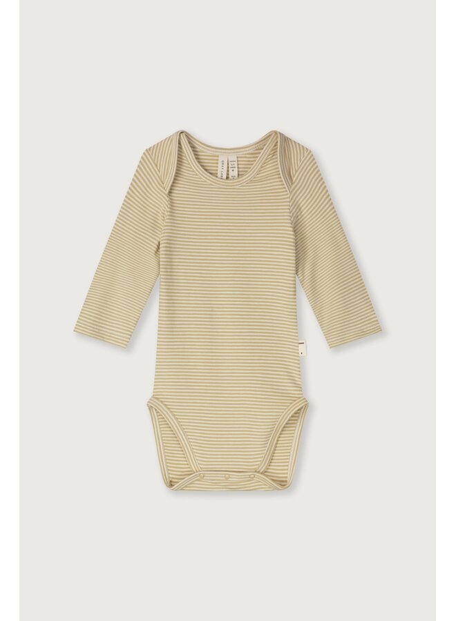 Gray Label | baby l/s onesie gots | cookie - cream
