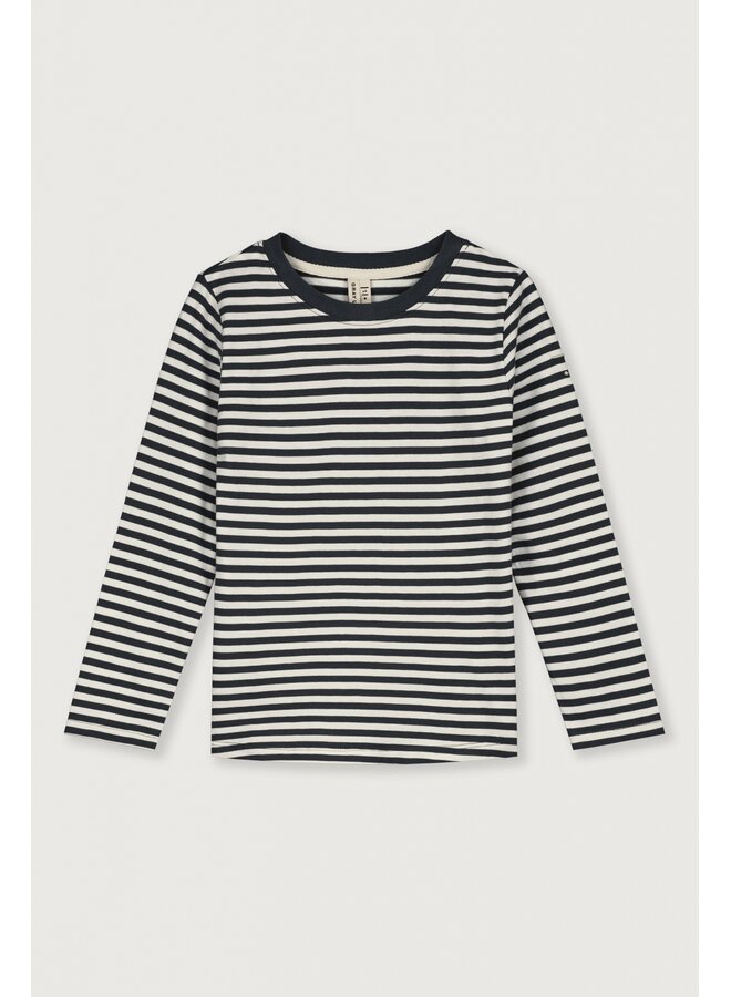 Gray Label | l/s tee gots | pirate black - cream
