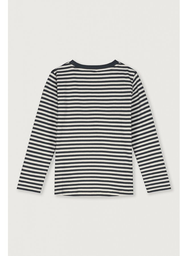 Gray Label | l/s tee gots | pirate black - cream
