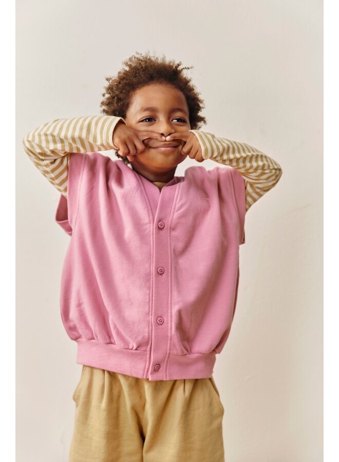 Gray Label | oversized spencer cardigan gots | bubblegum