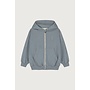 Gray Label | hooded cardigan w/ zip gots | stone gray