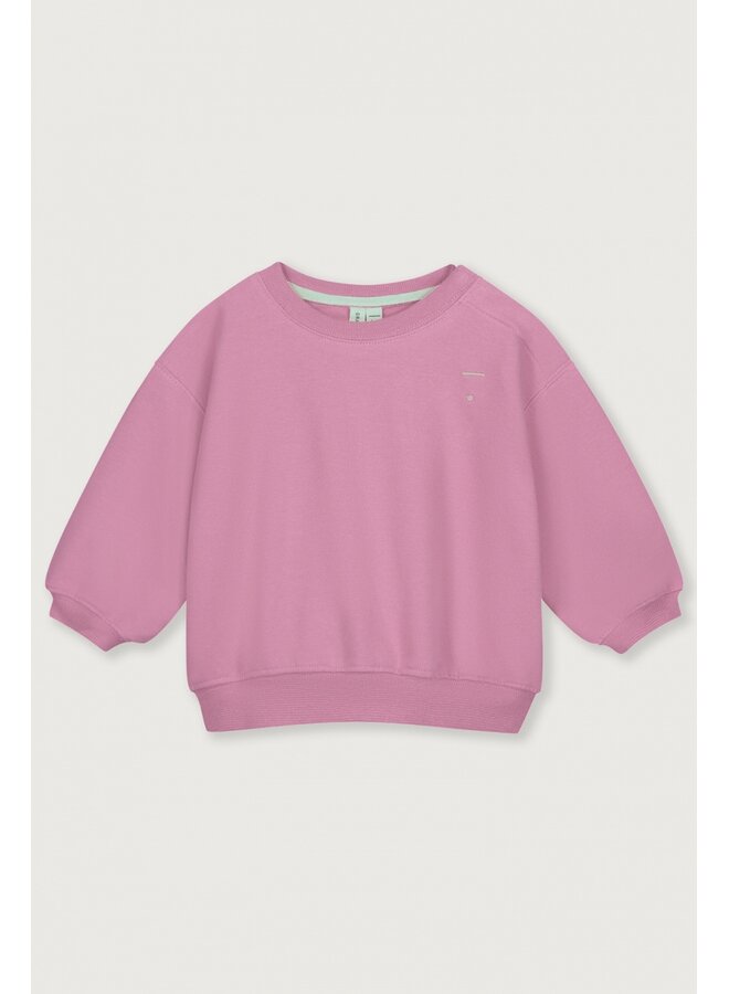 Gray Label | baby dropped shoulder sweater gots | bubblegum