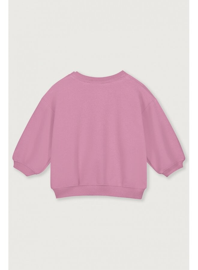 Gray Label | baby dropped shoulder sweater gots | bubblegum