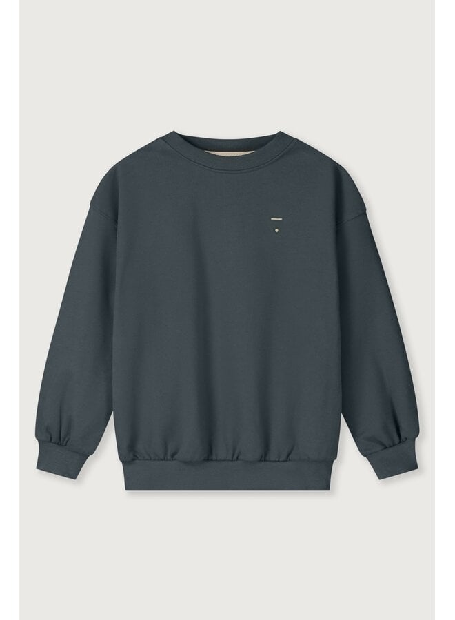 Gray Label | dropped shoulder sweater gots | blue gray