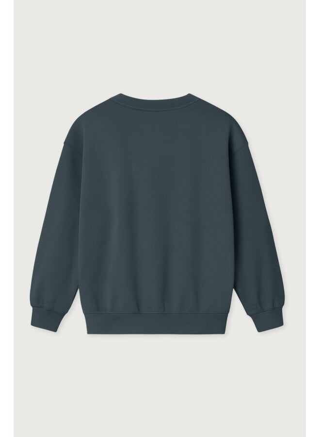 Gray Label | dropped shoulder sweater gots | blue gray