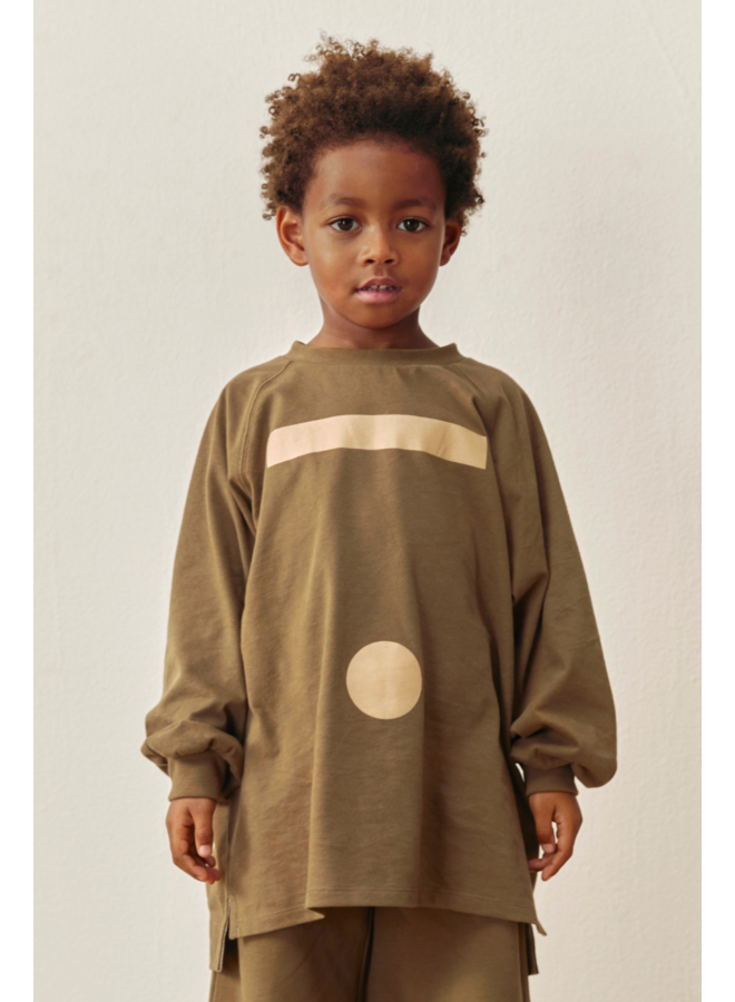 Gray Label | oversized l/s tee w/ logo gots | woody - cookie print