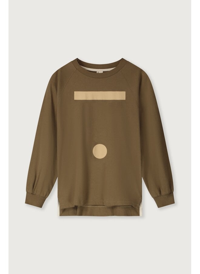 Gray Label | oversized l/s tee w/ logo gots | woody - cookie print