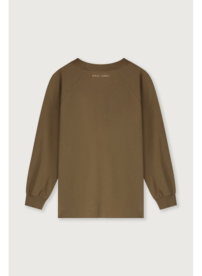 Gray Label | oversized l/s tee w/ logo gots | woody - cookie print