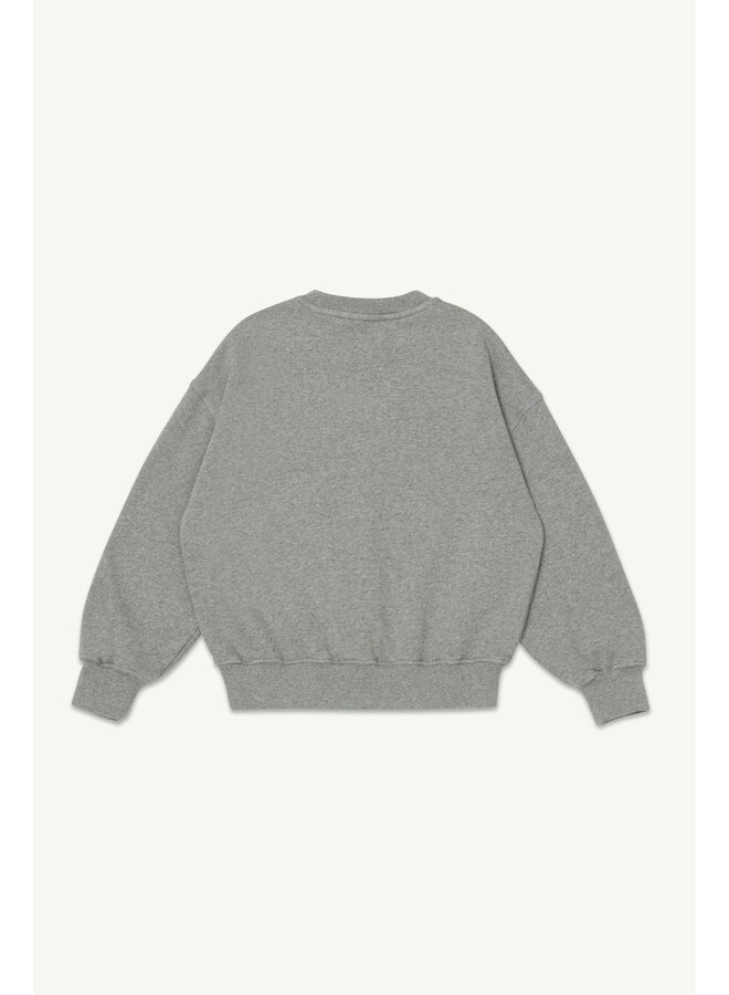 Main Story | crew sweatshirt | grey melange fleece