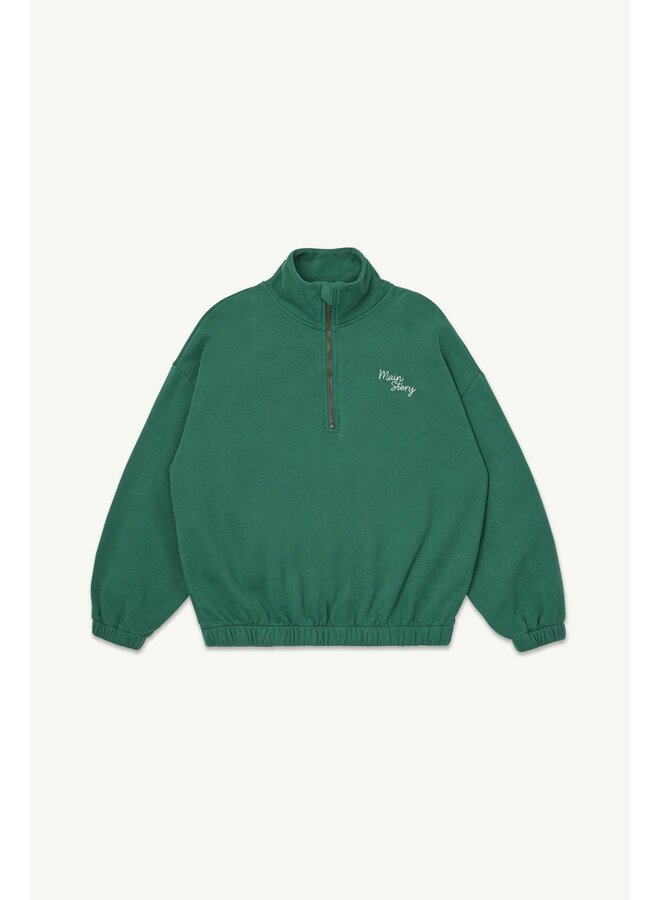 Main Story | funnel sweatshirt | evergreen fleece