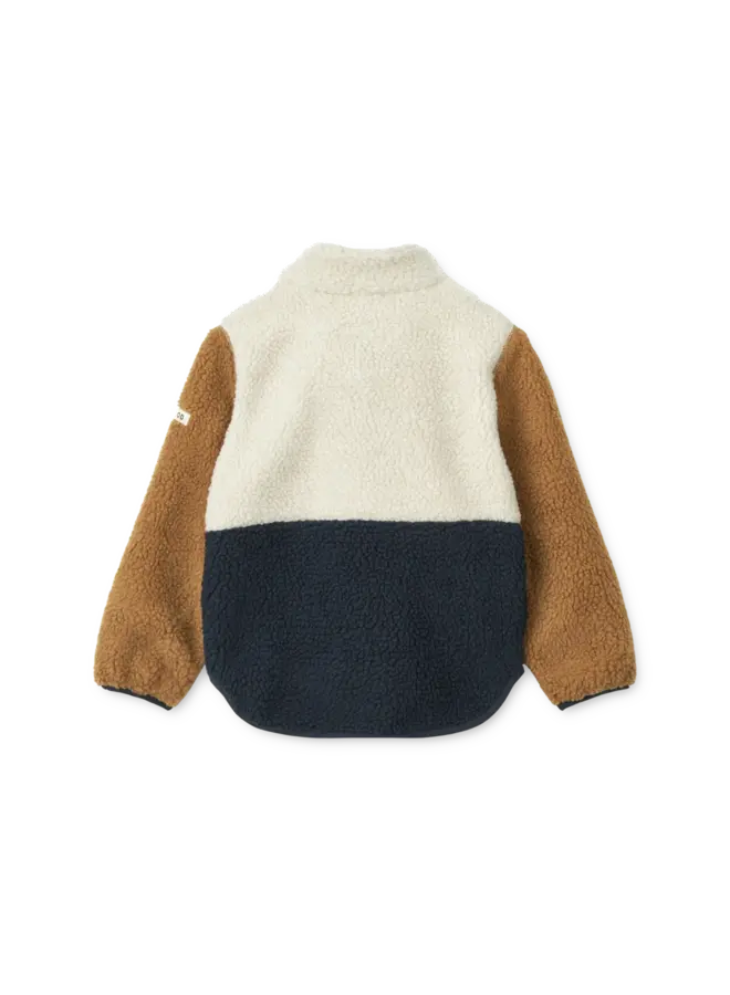 Liewood | nolan pile jacket | classic navy multi mix