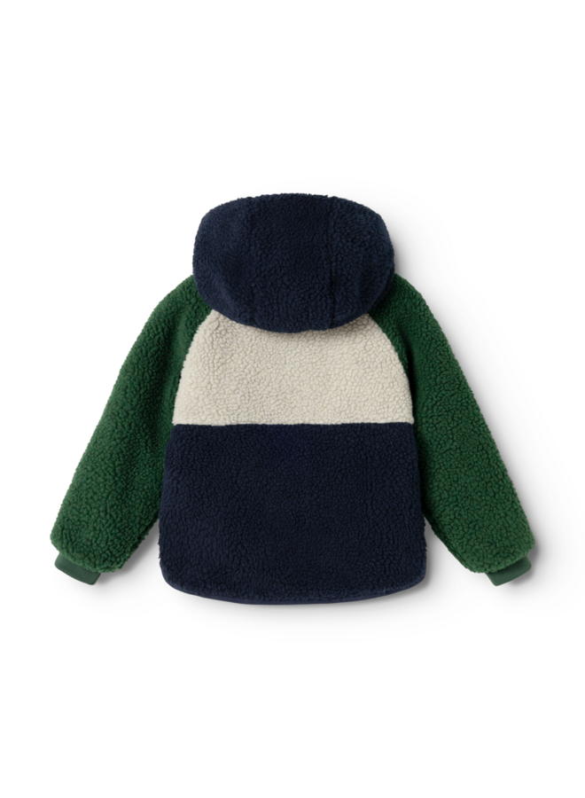 Liewood | jackson reversible jacket | garden green multi mix