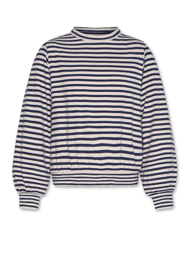 AO76 | sol t-shirt stripe  | indigo