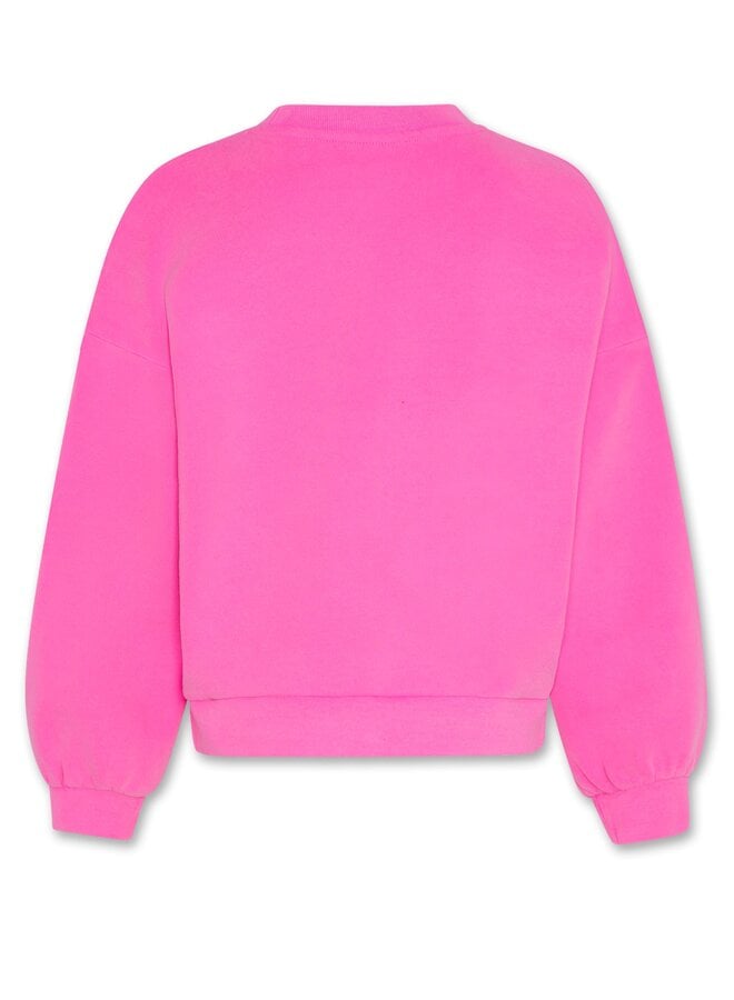 AO76 | violetta sweater label  | fluo pink