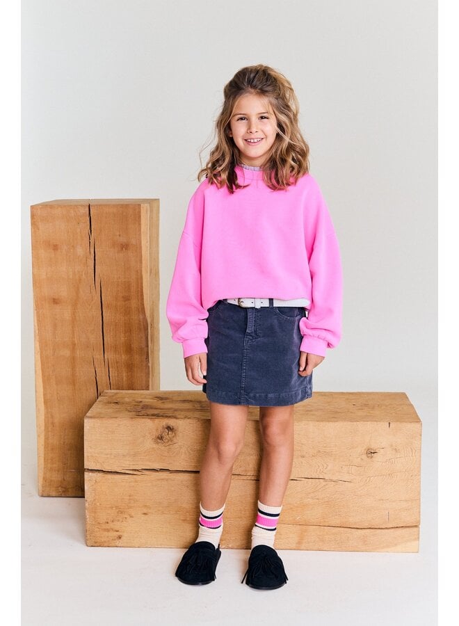 AO76 | violetta sweater label  | fluo pink