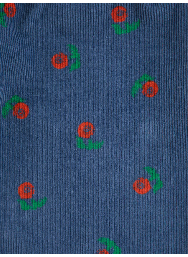 Bobo Choses | stamp bloom all over corduroy pants | navy blue