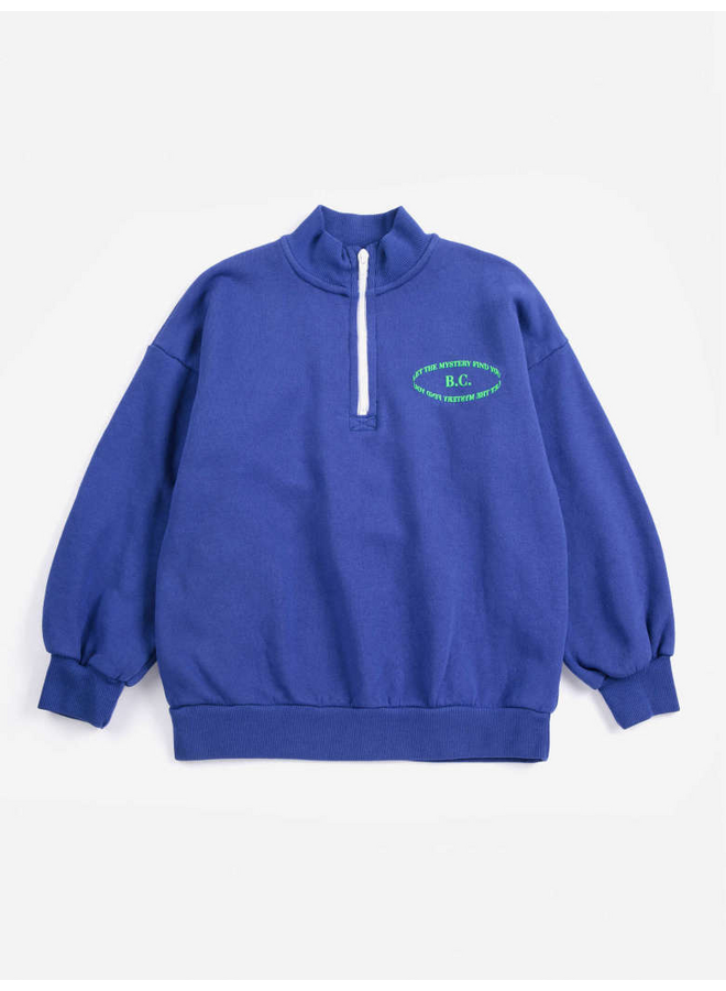 Bobo Choses | mystery bc half zipped sweatshirt | navy blue