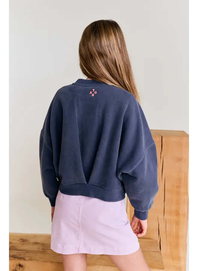 AO76 | lys sweater square cosy  | dark slate