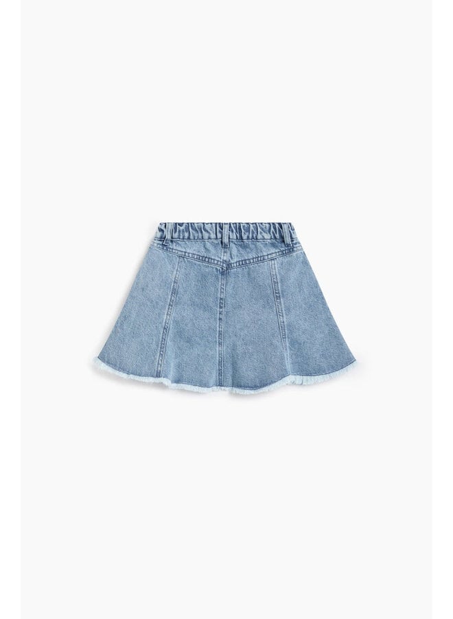 The New Society | ridge denim skirt