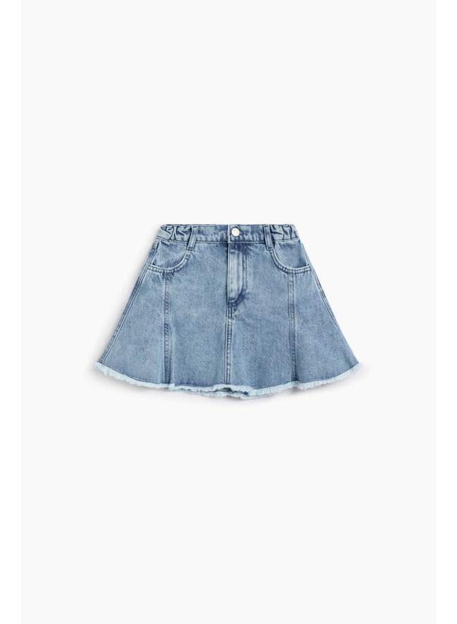 The New Society | ridge denim skirt