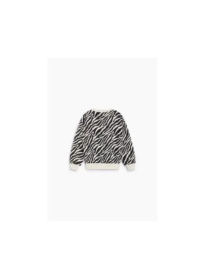 The New Society | tns logo sweatshirt zebra print