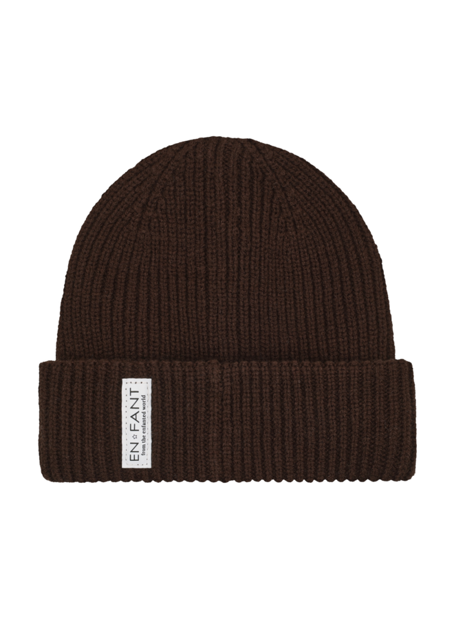 En Fant | beanie w lining & jersey lining | coffee bean