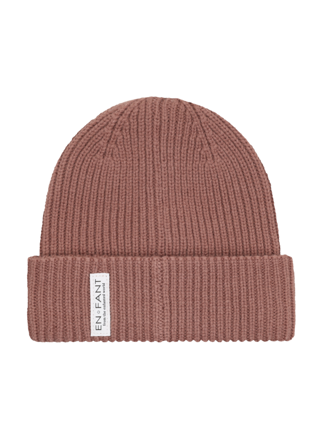 En Fant | beanie w lining & jersey lining | burlwood