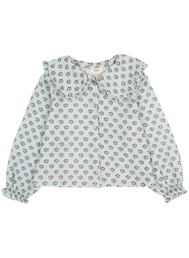 Buho | chic blouse | eucalyptus