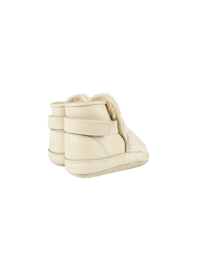 Donsje | richy booties | polar bear | off white curly faux fur