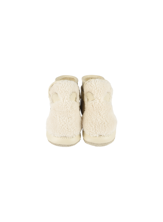 Donsje | richy booties | polar bear | off white curly faux fur