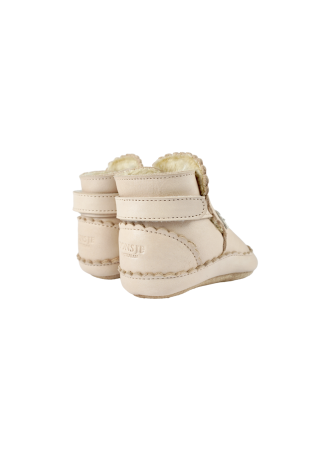 Donsje | niv booties | swan | powder metallic nubuck