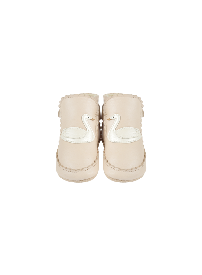 Donsje | niv booties | swan | powder metallic nubuck