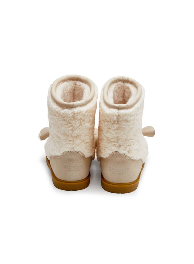 Donsje | wadou boots | lammy | off white curly sheep wool