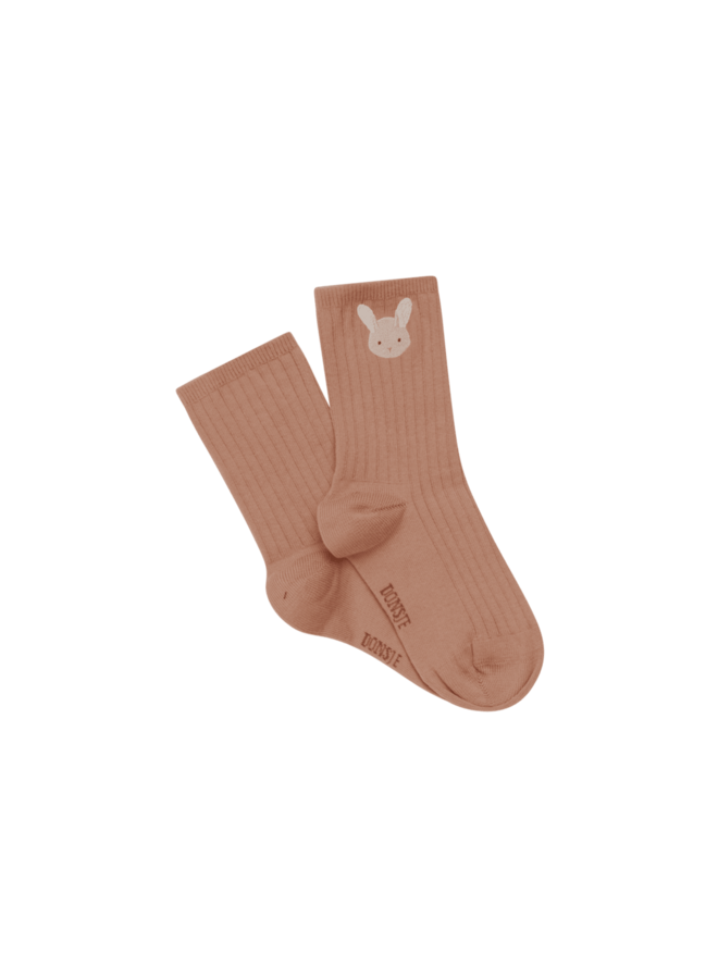 Donsje | bell socks | fluffy bunny | rose dawn