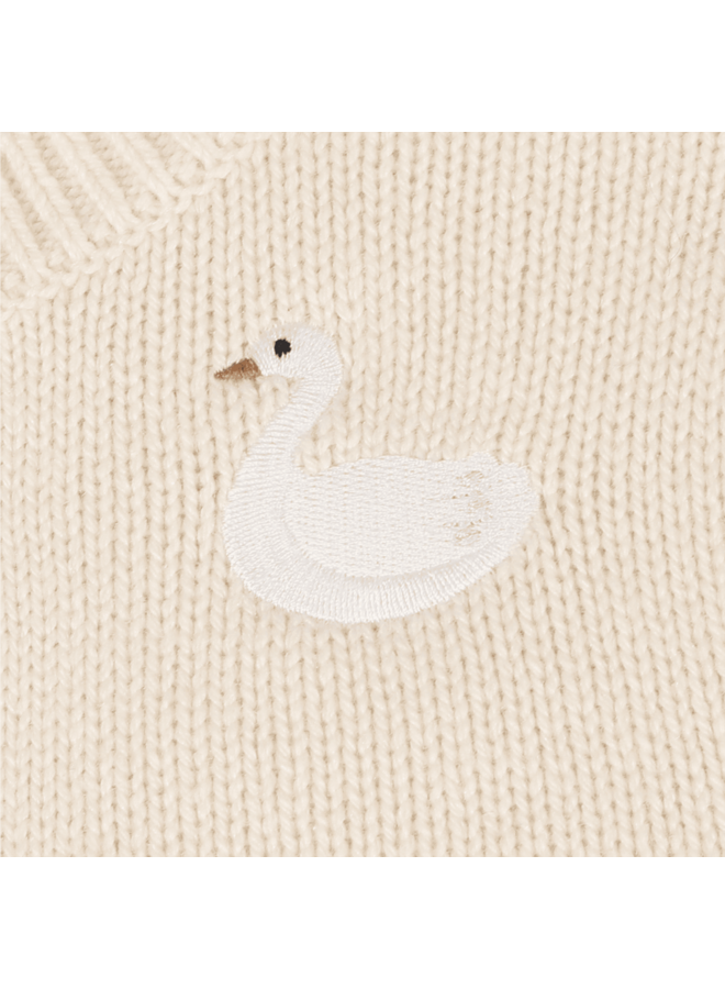 Donsje | dakote cardigan | swan | soft powder