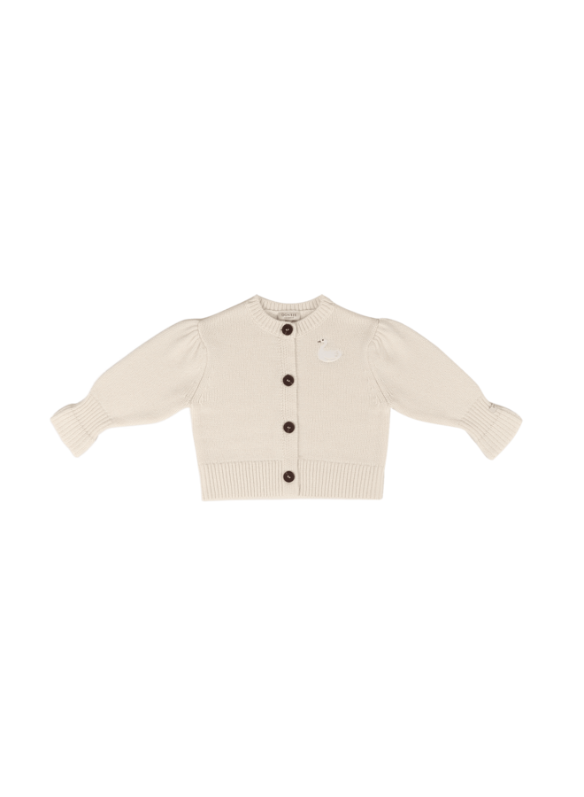 Donsje | dakote cardigan | swan | soft powder