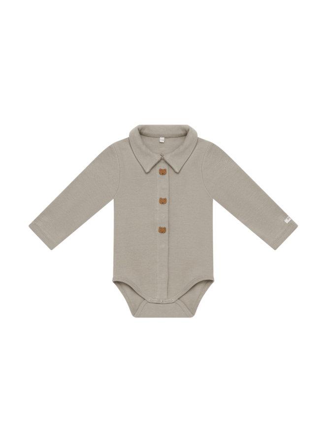 Donsje | finnian bodysuit | bears | dusty green