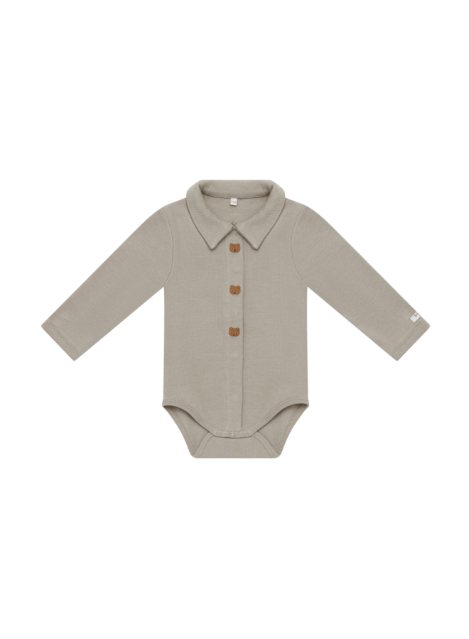 Donsje | finnian bodysuit | bears | dusty green