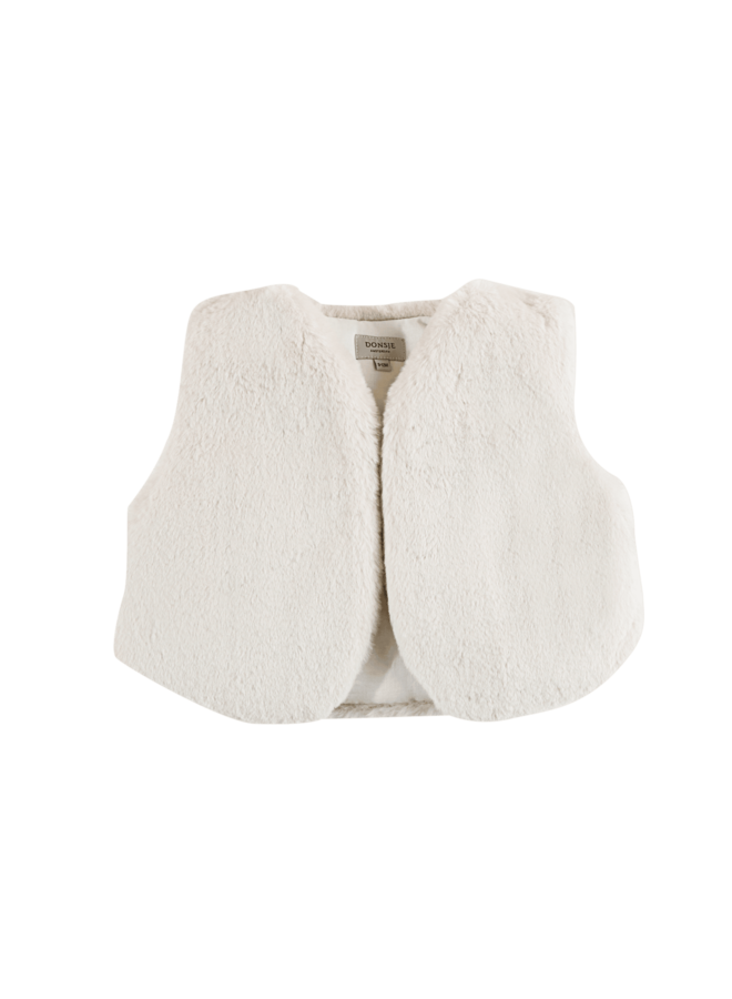 Donsje | pimmy gilet | off white teddy