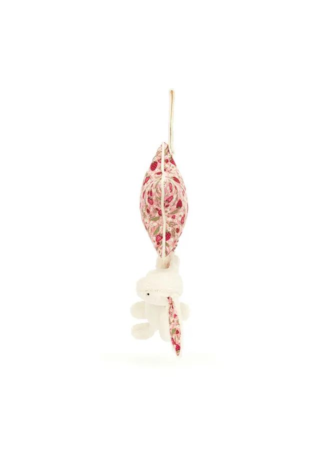 Jellycat | blossom cream bunny 'berry' musical pull