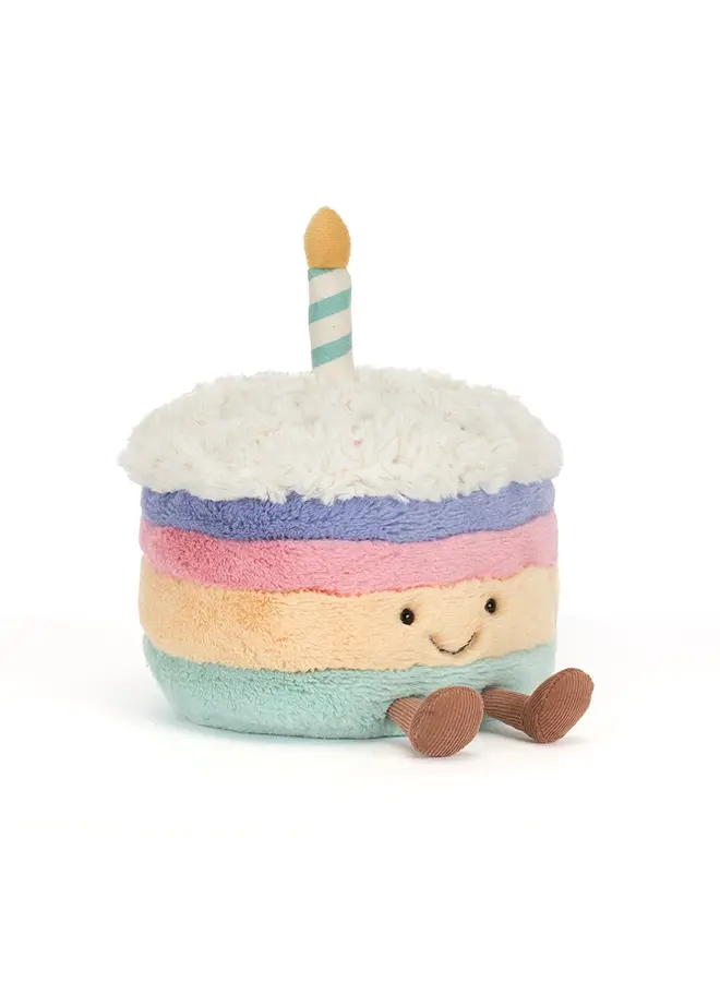 Jellycat | amuseables rainbow birthday cake