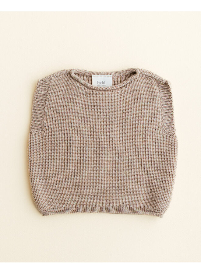 Hvid | vest harvey baby | sand