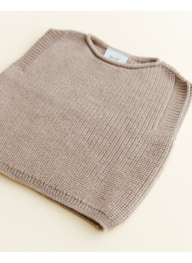Hvid | vest harvey baby | sand