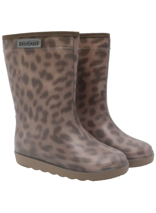 En Fant | thermo boots print | pine bark